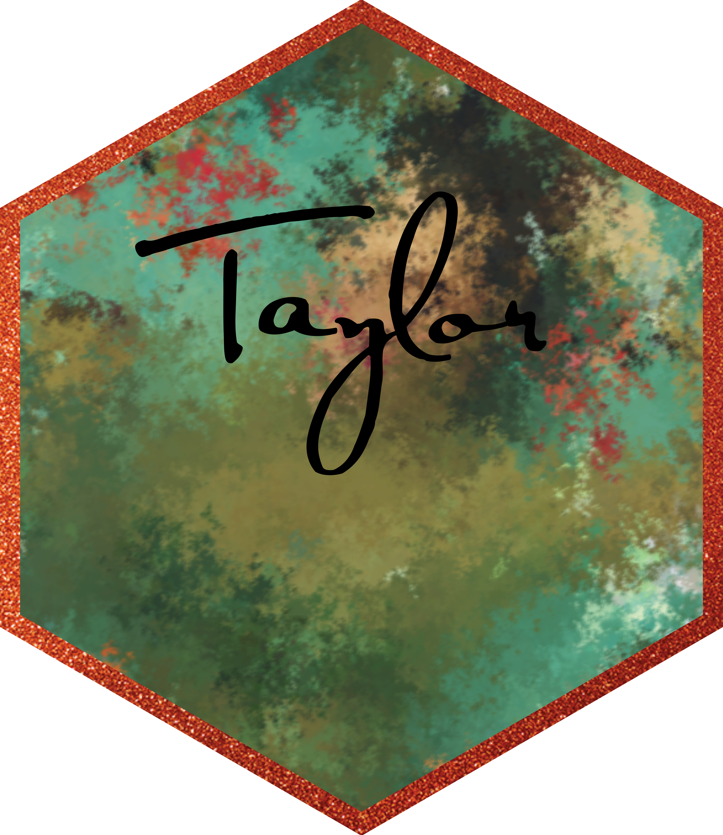 taylor hex logo with a Showgirl theme.